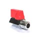 Brass Ball Valve Mini Zinc Plated Screwed Male/Female